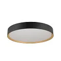 SLV wall and ceiling luminaire DECONA PHASE round, CCT Switch IP44, gold, black dimmable