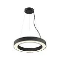 SLV pendant luminaire MEDO® RING 60 PHASE for VDU workstation, CCT Switch IP20, black dimmable