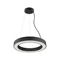 SLV pendant luminaire MEDO® RING 60 PHASE for VDU workstation, CCT Switch IP20, black dimmable