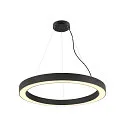 pendant luminaire MEDO® RING 90 PHASE for VDU workstation, CCT Switch IP20, black dimmable