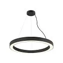 SLV pendant luminaire MEDO® RING 90 PHASE for VDU workstation, CCT Switch IP20, black dimmable