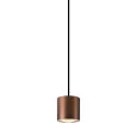 SLV pendant luminaire OCULUS PHASE DTW PVD round, Dim-To-Warm, adjustable IP20, copper dimmable