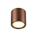 SLV LED Deckenleuchte OCULUS PHASE, Wechsel-Optik, 11W 2000-3000K 100°, CRi >90, Dim-to-Warm, mit Wechsel-Optik, dunkel kupfer