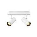 SLV LED Wand- und Deckenleuchte NOBLO® DOUBLE PHASE DTW, IP20, 15W 2000-3000K 940lm 36°, Dim-to-Warm, weiß