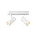 SLV LED Wand- und Deckenleuchte NOBLO® DOUBLE PHASE DTW, IP20, 15W 2000-3000K 940lm 36°, Dim-to-Warm, weiß
