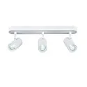SLV wall and ceiling luminaire NOBLO® TRIPLE PHASE DTW 3 flames, round, Dim-To-Warm IP20, white dimmable