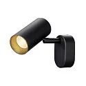 SLV LED Wand- und Deckenleuchte NOBLO® SINGLE PHASE DTW, IP20, 8W 2000-3000K 450lm 36°, CRi >90, Dim-to-Warm, schwarz