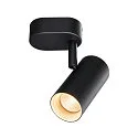 SLV LED Wand- und Deckenstrahler NOBLO® SINGLE PHASE, IP20, 1-flammig, kardanisch, CRi>90, dimmbar, 6W 2700K 740lm 32°, schwarz
