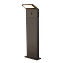 SLV LED Outdoor Stehleuchte ORDI II POLE 70, eckig, mit Sensor, 10W, 2200/3000K, 700lmIP54, schwarz