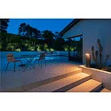 SLV LED Outdoor Stehleuchte ORDI II POLE 70, eckig, mit Sensor, 10W, 2200/3000K, 700lmIP54, schwarz