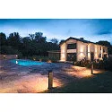 SLV LED Outdoor Stehleuchte ORDI II POLE 70, eckig, mit Sensor, 10W, 2200/3000K, 700lmIP54, schwarz