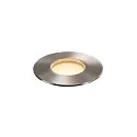 SLV LED Boden-Einbauleuchte TRAIL-LITE® 60, IP67 IK08, Einzelleuchte, Ø 6cm, 24V DC (exkl. BG), 0.9W 3000K 25lm, Edelstahl 316