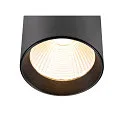 SLV LED 3-Phasen Strahler TRACKSPOT V 18, IP20 IK02, CRi >90, verstellbar, schaltbar, 18W, 3000K 2250lm 50°, schwarz