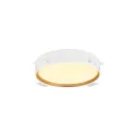 SLV ceiling luminaire DECONA 30 CL round, suitable for VDU workstation IP44, gold, black, lacquered dimmable