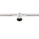 LED Spot FIXT-IT!, 48V, DALI, rund, für Einbauschiene, 36°, 7W, 2700K, 800lm, UGR<19, IP20, dimmbar, weiß/schwarz