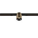 LED Spot FIXT-IT!, 48V, DALI, rund, für Einbauschiene, 36°, 7W, 2700K, 800lm, UGR<19, IP20, dimmbar, bronze/schwarz