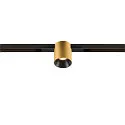 SLV LED Spot FIXT-IT!, 48V, DALI, rund, für Einbauschiene, 36°, 8W, 2000-3000K, 480lm, UGR<19, IP20, dimmbar, gold/schwarz