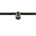 SLV LED Spot FIXT-IT!, 48V, DALI, rund, für Einbauschiene, 36°, 8W, 2000-3000K, 480lm, UGR<19, IP20, dimmbar, bronze/schwarz