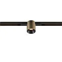 SLV LED Spot FIXT-IT!, 48V, DALI, rund, für Einbauschiene, 36°, 8W, 2000-3000K, 480lm, UGR<19, IP20, dimmbar, bronze/schwarz