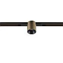 SLV LED Spot FIXT-IT!, 48V, DALI, rund, für Einbauschiene, 36°, 8W, 2000-3000K, 480lm, UGR<19, IP20, dimmbar, bronze/schwarz