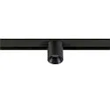 SLV LED Spot FIXT-IT!, 48V, DALI, rund, für Aufbauschiene, 36°, 7W, 2700K, 800lm, UGR<19, IP20, dimmbar, schwarz/schwarz