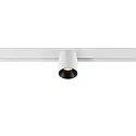 LED Spot FIXT-IT!, 48V, DALI, rund, für Aufbauschiene, 36°, 7W, 3000K, 850lm, UGR<19, IP20, dimmbar, weiß/schwarz