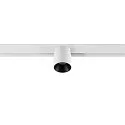 SLV LED Spot FIXT-IT!, 48V, DALI, rund, für Aufbauschiene, 36°, 7W, 3000K, 850lm, UGR<19, IP20, dimmbar, weiß/schwarz