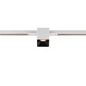LED Spot FIXT-IT!, 48V, DALI, eckig, für Einbauschiene, 36°, 7W, 2700K, 800lm, UGR<19, IP20, dimmbar, weiß/schwarz