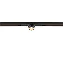 SLV LED Spot FIXT-IT!, 48V, DALI, eckig, für Einbauschiene, 36°, 7W, 2700K, 800lm, UGR<19, IP20, dimmbar, gold/schwarz