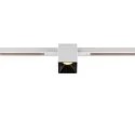 LED Spot FIXT-IT!, 48V, DALI, eckig, für Einbauschiene, 36°, 7W, 3000K, 865lm, UGR<19, IP20, dimmbar, weiß/schwarz