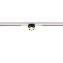 SLV LED Spot FIXT-IT!, 48V, DALI, eckig, für Einbauschiene, 36°, 7W, 3000K, 865lm, UGR<19, IP20, dimmbar, weiß/schwarz