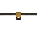 LED Spot FIXT-IT!, 48V, DALI, eckig, für Einbauschiene, 36°, 7W, 3000K, 865lm, UGR<19, IP20, dimmbar, gold/schwarz