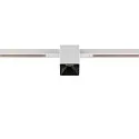 SLV LED Spot FIXT-IT!, 48V, DALI, eckig, für Einbauschiene, 36°, 8W, 2000-3000K, 495lm, UGR<19, IP20, dimmbar, weiß/schwarz