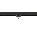 SLV LED Spot FIXT-IT!, 48V, DALI, eckig, für Aufbauschiene, 36°, 7W, 2700K, 800lm, UGR<19, IP20, dimmbar, gold/schwarz