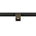 LED Spot FIXT-IT!, 48V, DALI, eckig, für Aufbauschiene, 36°, 7W, 2700K, 800lm, UGR<19, IP20, dimmbar, bronze/schwarz