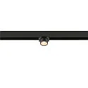 SLV LED Spot FIXT-IT!, 48V, DALI, eckig, für Aufbauschiene, 36°, 7W, 2700K, 800lm, UGR<19, IP20, dimmbar, bronze/schwarz