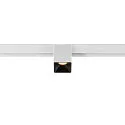 LED Spot FIXT-IT!, 48V, DALI, eckig, für Aufbauschiene, 36°, 7W, 3000K, 865lm, UGR<19, IP20, dimmbar, weiß/schwarz