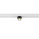 SLV LED Spot FIXT-IT!, 48V, DALI, eckig, für Aufbauschiene, 36°, 7W, 3000K, 865lm, UGR<19, IP20, dimmbar, weiß/schwarz