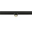 SLV LED Spot FIXT-IT!, 48V, DALI, eckig, für Aufbauschiene, 36°, 7W, 3000K, 865lm, UGR<19, IP20, dimmbar, gold/schwarz
