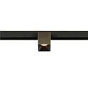 SLV LED Spot FIXT-IT!, 48V, DALI, eckig, für Aufbauschiene, 36°, 8W, 2000-3000K, 495lm, UGR<19, IP20, dimmbar, bronze/schwarz