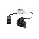 SLV ceiling recessed luminaire NEW TRIA® 45 round, suitable for VDU workstation IP20, black, lacquered 