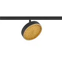 LED Spot GRIP! FLAT TRACK 48V, rund, 14,5W, 2700/3000K, 400lm, IP20, dimmbar, schwarz/gold