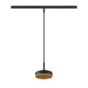 SLV LED Pendelleuchte GRIP! FLAT TRACK 48V, 15W, 2700/3000K, 400lm, IP20, dimmbar, schwarz/gold