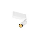 LED Deckenaufbauleuchte GRIP! S SINGLE, 29°, 11W, IP20, dimmbar, 3000K, 650lm, weiß/schwarz