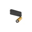 SLV LED Deckenaufbauleuchte GRIP! S SINGLE, 29°, 11W, IP20, dimmbar, 2700K, 600lm, gold/schwarz