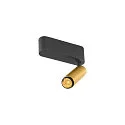 LED Deckenaufbauleuchte GRIP! S SINGLE, 29°, 11W, IP20, dimmbar, 3000K, 650lm, gold/schwarz
