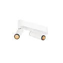 LED Deckenaufbauleuchte GRIP! S DOUBLE, 29°, 21W, IP20, dimmbar, 2700K, 1200lm, weiß/schwarz
