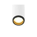 SLV LED Deckenaufbauleuchte GRIP! S DOUBLE, 29°, 21W, IP20, dimmbar, 3000K, 1300lm, weiß/schwarz