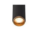 SLV LED Deckeneinbaustrahler GRIP! S, zylindrisch, 29°, 10W, IP20, dimmbar, 2700K, 590lm, schwarz/gold