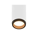 SLV LED Deckenaufbauleuchte GRIP! M DOUBLE, 42°, 28W, IP20, dimmbar, 2700K, 2920lm, weiß/schwarz